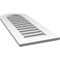 Ekena Millwork Round Top Surface Mount PVC Gable Vent: Functional, w/ 3-1/2"W x 1"P Standard Frame, 16"W x 40"H GVPRT16X4001SF - alternate 5